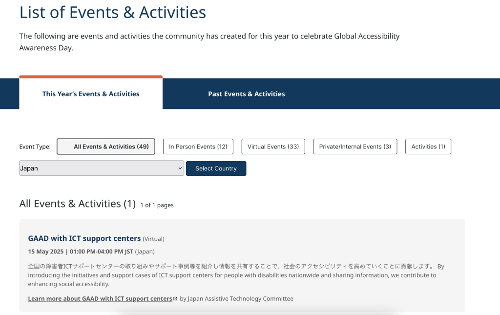 GAADのWebサイトに登録された画像